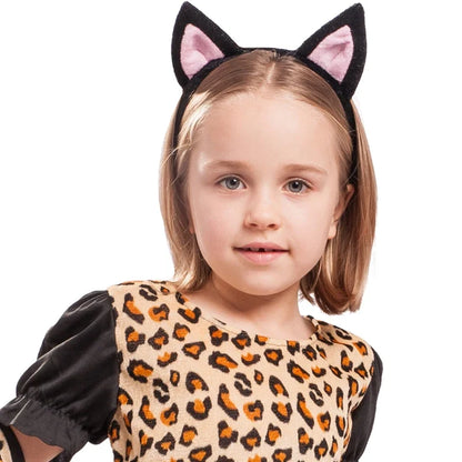 Cute Cartoon Animal Cosplay Girls Tiger Leopard Dress Halloween costume for Girl Christmas Carnival Outfit Headband