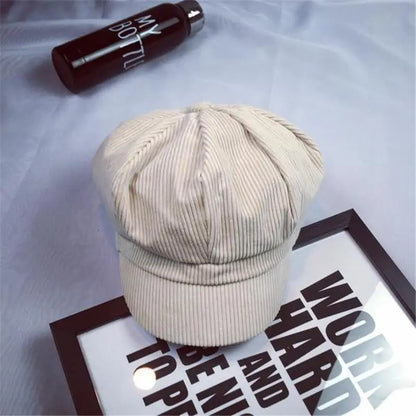 Newsboy Cap Beret Women Vintage Painter Winter Hats For Women Octagonal Caps Female Bone Male New
