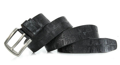 New product brand luxury design pin buckle genuine leather cowhide belt jeans belts for men business cowboy belts Hot Sale