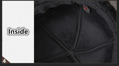 Genuine Leather caps Winter Warm Bomber Hats Sheepskin fuzz Earmuffs hat Men's Cap 모자 골프용품 땡처리 кепка casquette gorras hombre