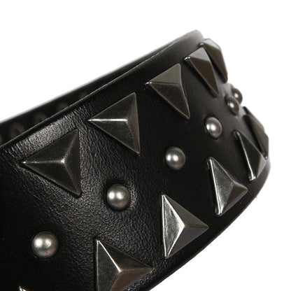 Genuine Leather Heavy Metal Rivet Punk Belts For Men Rock Stud Cowboy Belt Men Ceinture Homme Waist Belt Cinturon Mujer