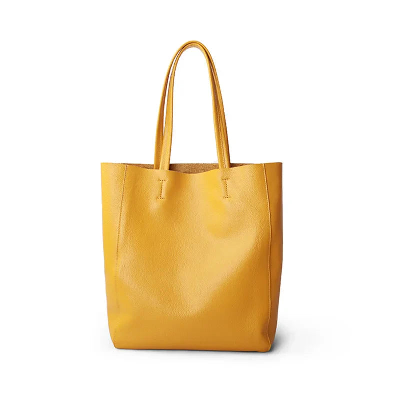 Bag Women 2022 New Summer Genuine Leather Tote Female Casual Fashion Simple Underarm Shoulder Bag Large Capacity Shopper Handbag