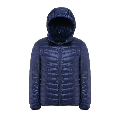 11XL 10XL Large Size Down Coats Male Ultra Light Down Jacket Men Windbreaker Feather Lightweigt Hooded Winter Parka