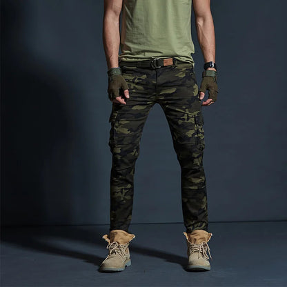 Men's Military Style Cargo Pants Men Waterproof Breathable Male Trousers Joggers Army Pockets Casual Pants Plus Size