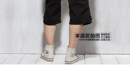 Male Shorts Multi Pocket Summer Loose Zipper Breeches Khaki Grey Plus Size Short Pant Casual Cotton Black Long Mens Cargo Shorts
