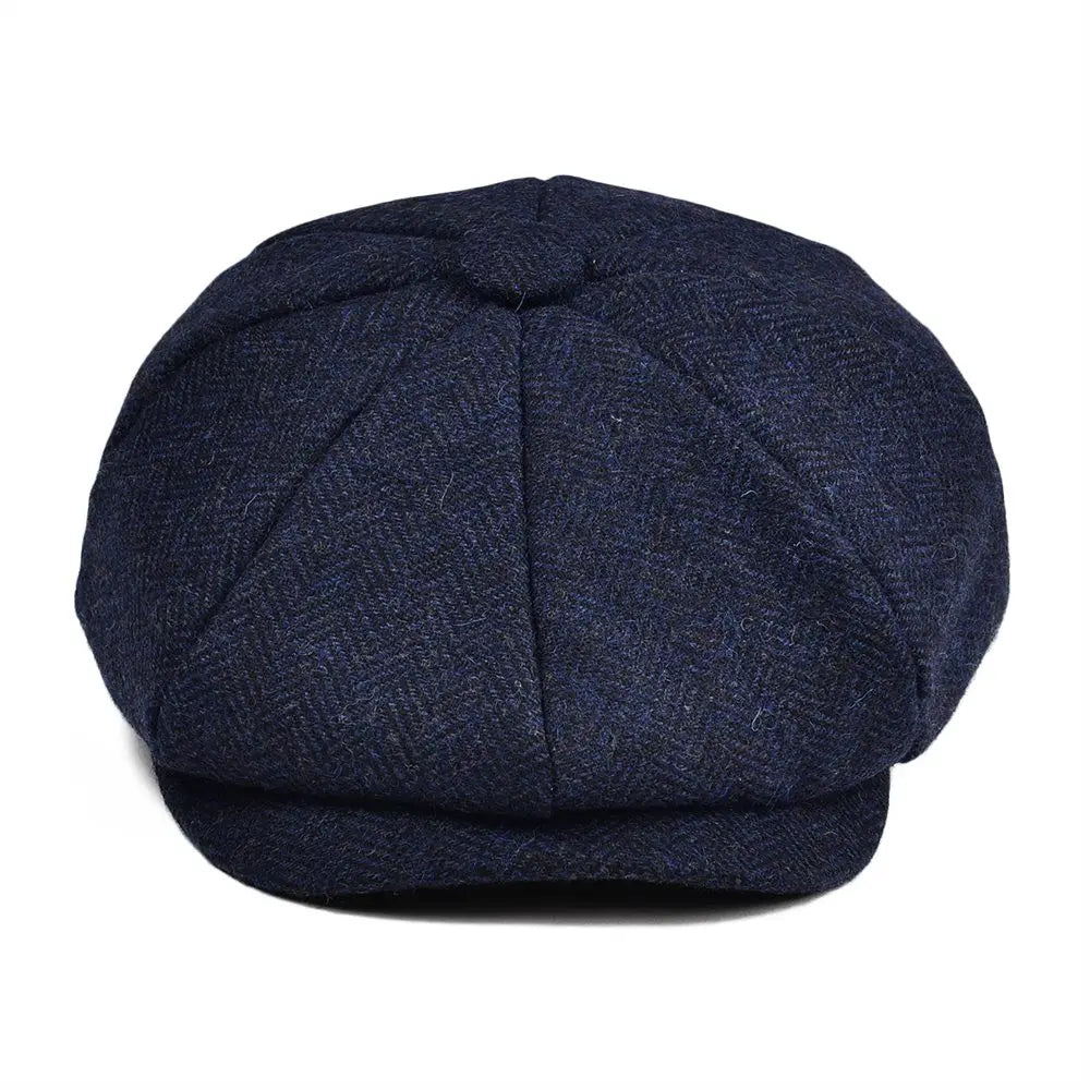 Kids Newsboy Caps Small Size Boy Woolen Tweed Flat Cap Herringbone Girl Infant Toddler Youth Beret Hat for Child