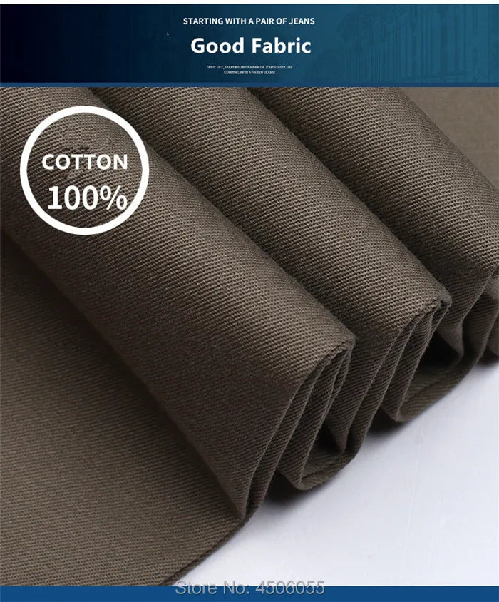 Men Pants Thin Summer Cotton Straight Trousers Plus Size 40 42 44 46 Business Hombre Beige Grey Dark Blue Office Formal Pantolon
