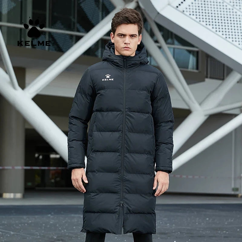 Men Winter Jacket Long Solid Sports Training Coat Male Overcoat Outrwear Warm Cotton Padded Winter Coat Women 8261MF1014