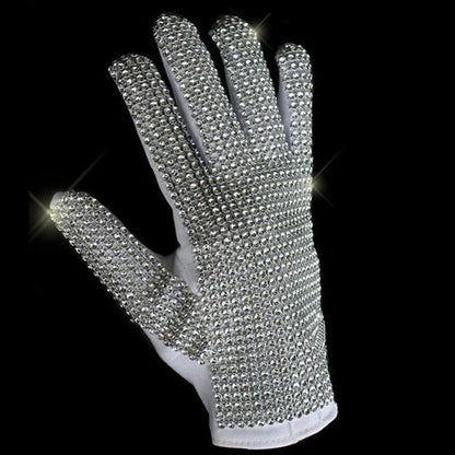 Impersonator Michael Joseph Jackson Costumes Jacket Sequies Black Shining Jacket