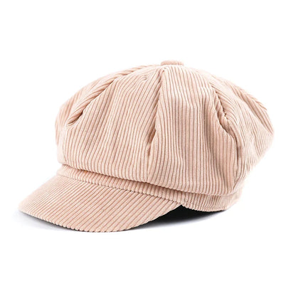 Newsboy Cap Beret Women Vintage Painter Winter Hats For Women Octagonal Caps Female Bone Male New