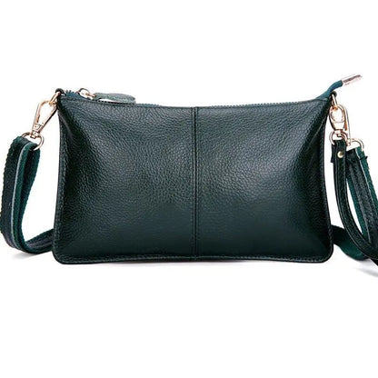 Candy Color Women Crossbody Bags Genuine Leather Shoulder Bags For Ladies Designer Summer Daily Messenger Small Leisure Bag