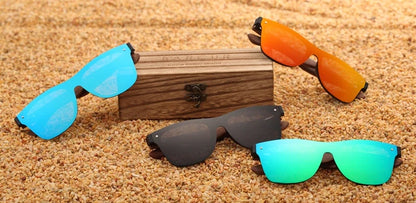 Black Walnut Sunglasses Wood Polarized Sunglasses Men Glasses Men UV400 Protection Eyewear Wooden Original Box