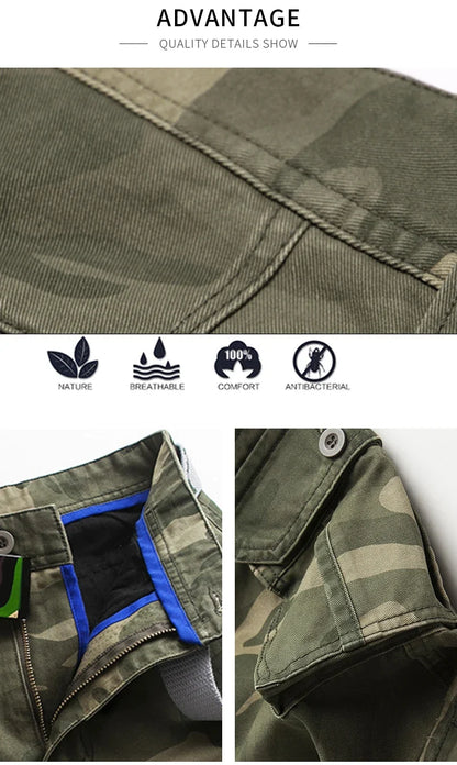 New Men Fashion Military Cargo Pants Slim Regualr Straight Fit Cotton Multi Color Camouflage Green Yellow Black Trousers