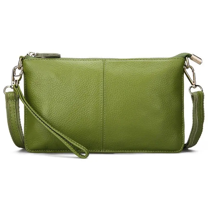 Candy Color Women Crossbody Bags Genuine Leather Shoulder Bags For Ladies Designer Summer Daily Messenger Small Leisure Bag