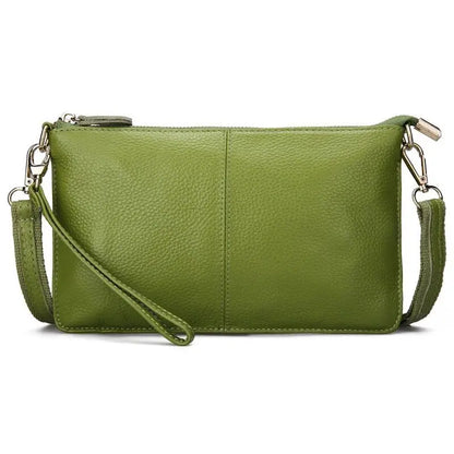 Candy Color Women Crossbody Bags Genuine Leather Shoulder Bags For Ladies Designer Summer Daily Messenger Small Leisure Bag