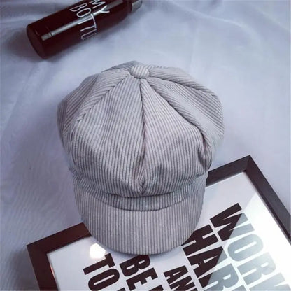 Newsboy Cap Beret Women Vintage Painter Winter Hats For Women Octagonal Caps Female Bone Male New
