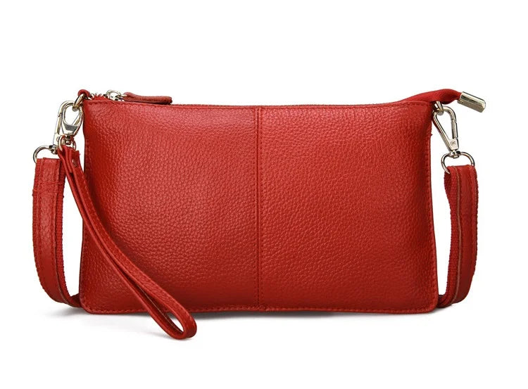Candy Color Women Crossbody Bags Genuine Leather Shoulder Bags For Ladies Designer Summer Daily Messenger Small Leisure Bag