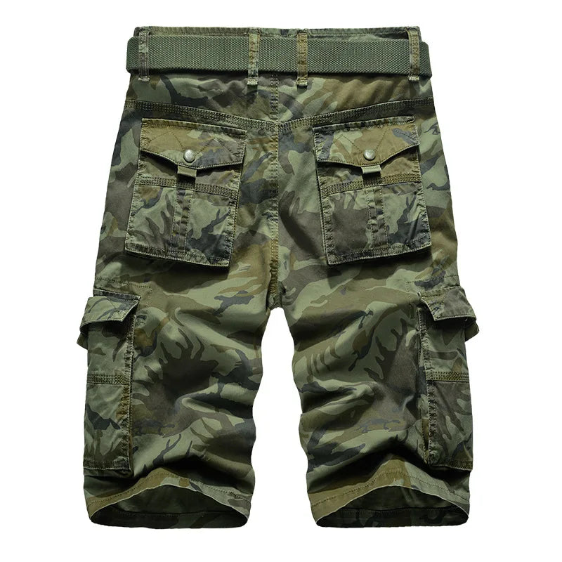 Camouflage Camo Cargo Shorts Men 2026 New Mens Casual Shorts Male Loose Work Shorts Man Outdoor Hiking Short Pants Plus Size