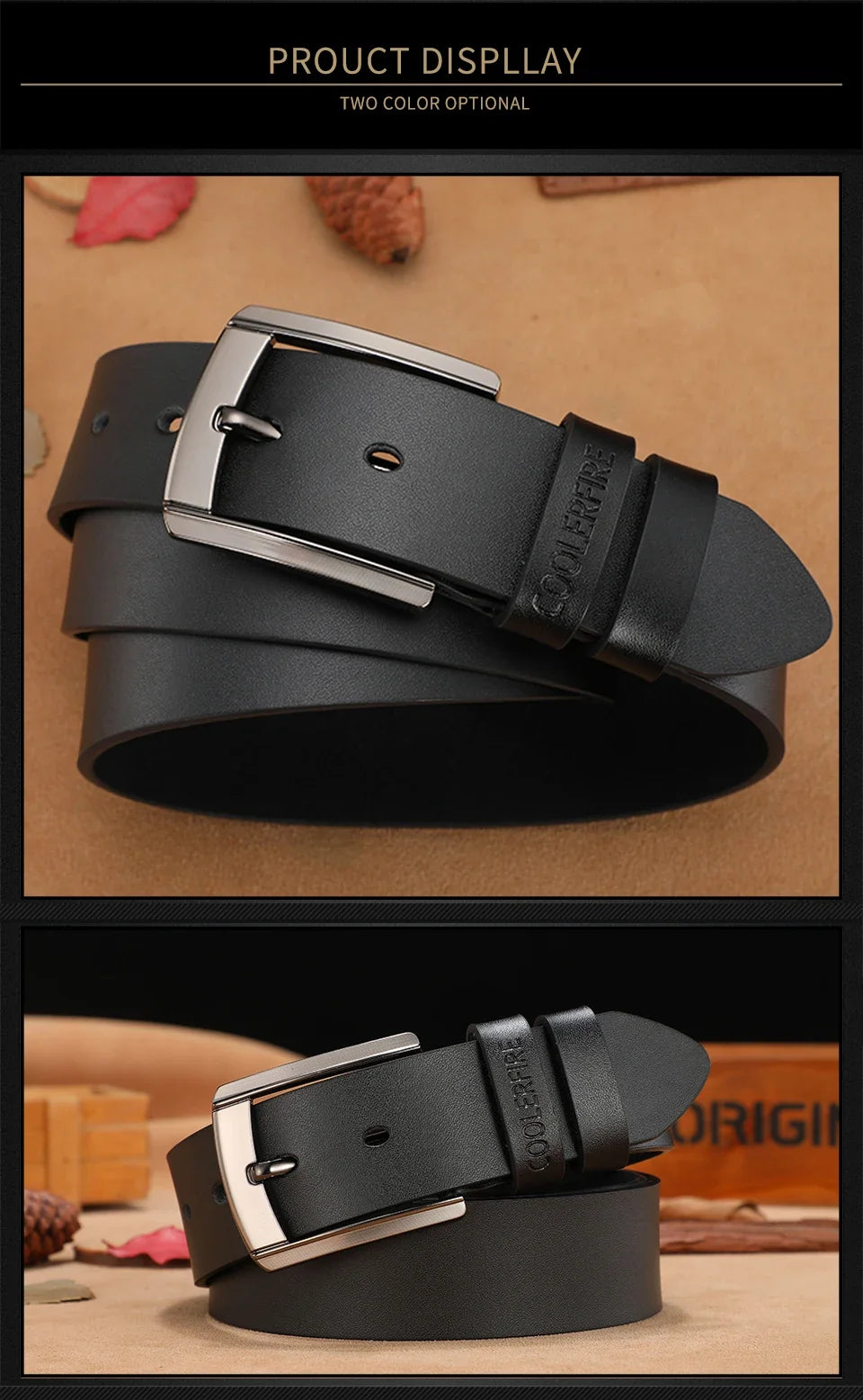 Men High Quality Genuine Leather Belt Luxury Designer Belts Men Cowskin Fashion Strap Male Jeans for Man Cowboy
