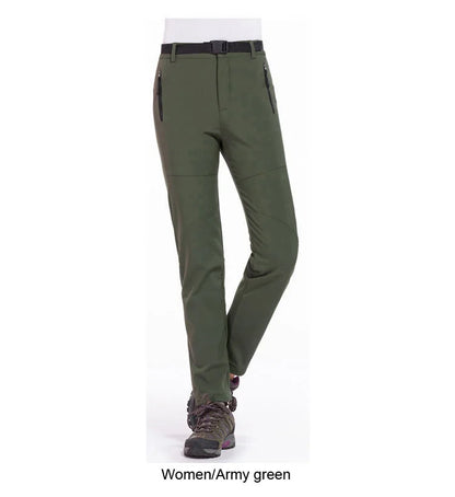 Women Hiking Pants Camping Skiing Trousers Outdoor Trekking Travel Soft Shell Windproof Keep Warm Waterproof Clothing