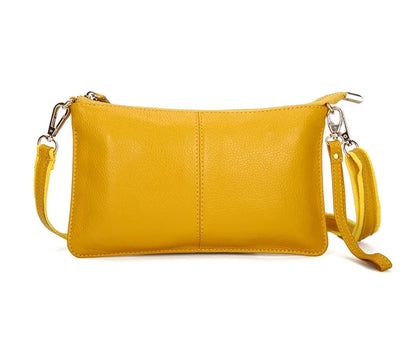 Candy Color Women Crossbody Bags Genuine Leather Shoulder Bags For Ladies Designer Summer Daily Messenger Small Leisure Bag