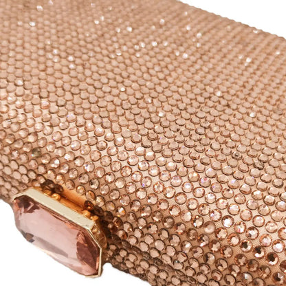 Women Black Crystal Clutch Evening Bags Wedding Bridal Rhinestone Box Handbags Party Dinner Diamond Clutch Purse