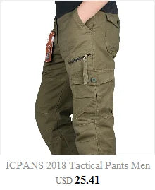 Men's Military Jeans Pants Workwear Multi-Pockets Cargo Jeans Straight Motorcycle Denim Pants Casual Biker Long Trousers