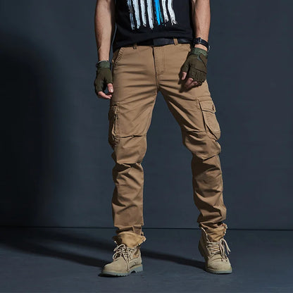 Men's Military Style Cargo Pants Men Waterproof Breathable Male Trousers Joggers Army Pockets Casual Pants Plus Size
