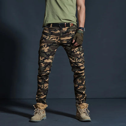 Men's Military Style Cargo Pants Men Waterproof Breathable Male Trousers Joggers Army Pockets Casual Pants Plus Size