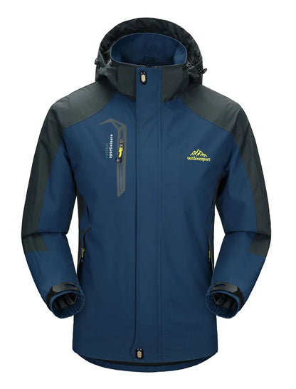 Camping Hiking Jacket Men Autumn Outdoor Sports Coats Climbing Trekking Windbreaker Travel Waterproof Jackets Black