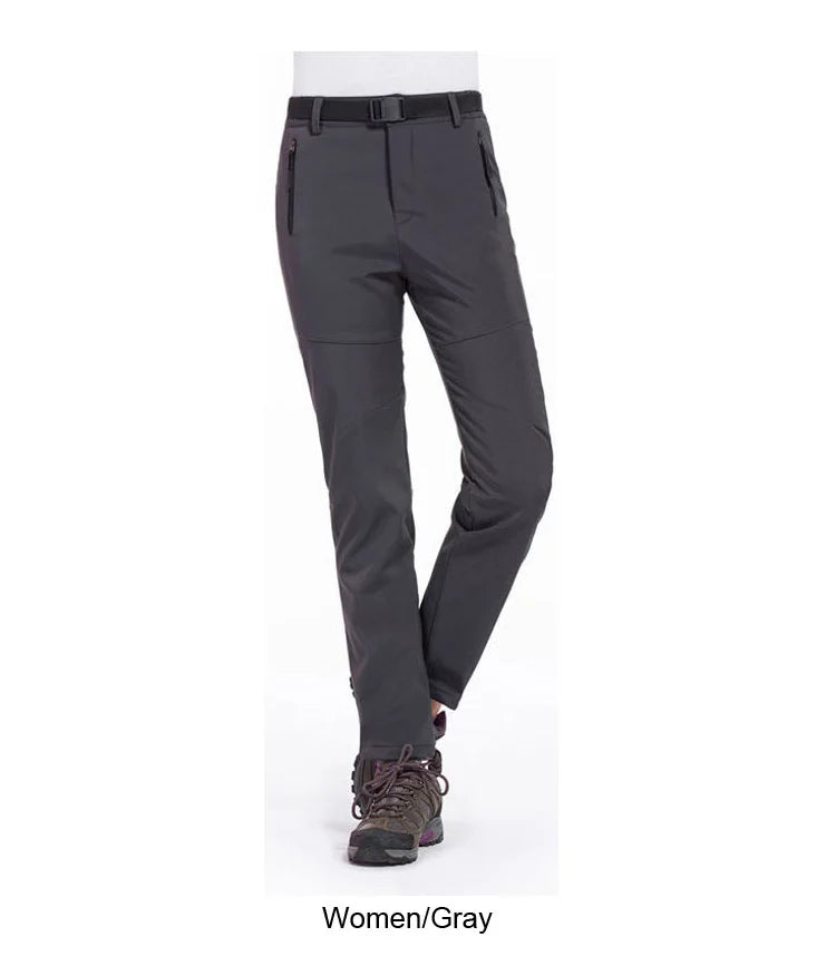 Women Hiking Pants Camping Skiing Trousers Outdoor Trekking Travel Soft Shell Windproof Keep Warm Waterproof Clothing