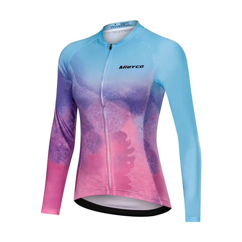 Pro Women Cycling Jersey Autumn MTB Bike Wear Bicycle Clothes Long Sleeve Womens Cycling Clothing Ropa De Ciclismo bike jersey