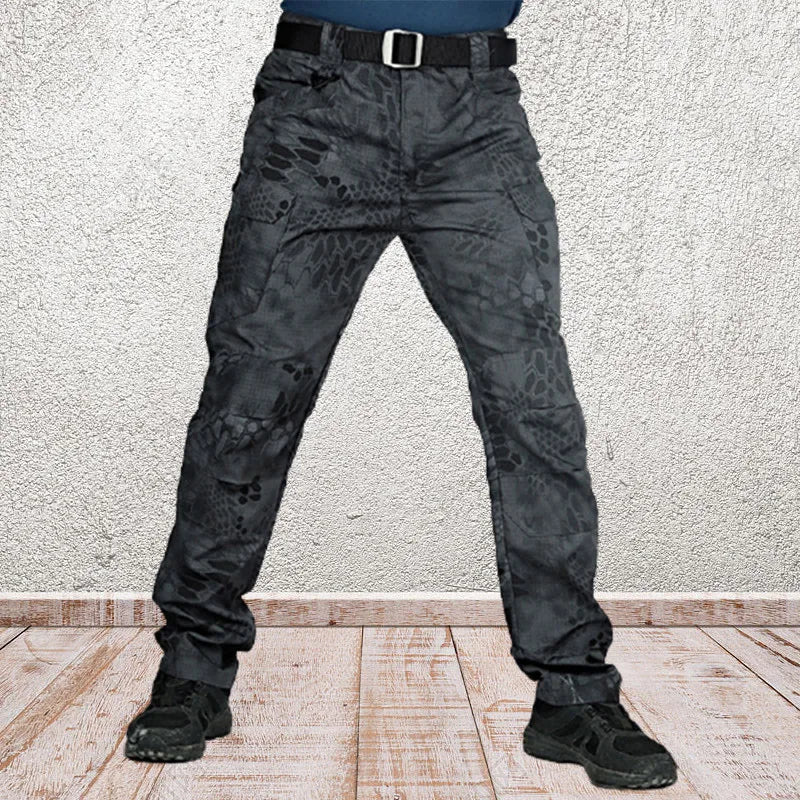 2024 Mens Lightweight Tactical Cargo Pants Elastic Breathable Multiple Pocket Trousers Outdoor Joggers Pant Tactical Pants 6XL