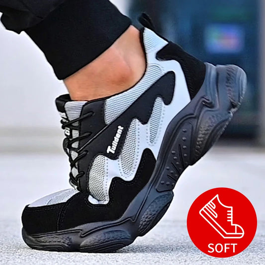 Safety Work Shoes Men Anti-Smashing Indestructible Steel Toe Cap Puncture-Proof shoes Lightweight Male Sofe Women Cosy Sneakers