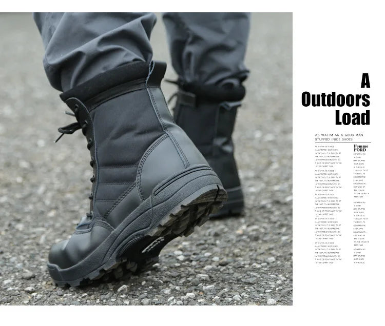 Tactical Boots Men Special Force Desert Combat Boots Outdoor Hiking Boots Ankle Shoes Men Work Safty Shoes