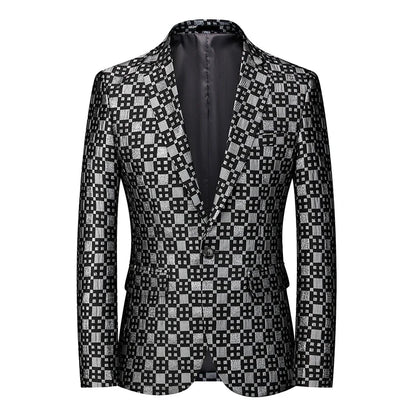 2026 New Men's Dark Brown Suit Jacket, Wedding Business Dress Coat, Slim Blazers, Costume, Asian Size, M-5XL, 6XL