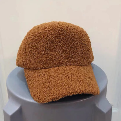 Winter Caps for Women Men Wool Baseball Cap Thicken Warm Pure Color Casquette Hat Men Women Hats Wholesale