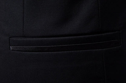 Men's Black Stand Up Collar Blazer Coat, Wedding Party Dress Jacket, Asia Sizes Slim-Fit Single Breasted Jaqueta, Blue Red Tops.