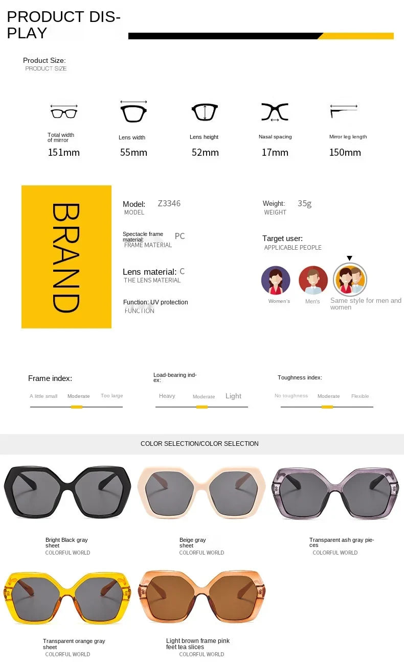 Butterfly Oversize Sunglasses Women Fashion Design Big Eyewear Shades for Ladies Uv400 Travel Sun Glasses