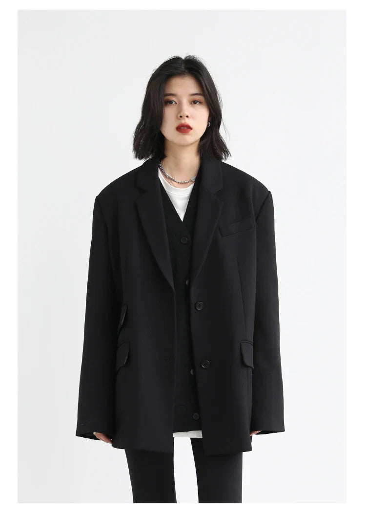 Korean Autumn Winter Women's Sports Coat Casual Loose V-neck Sweatshirt for Women Thick Warm Tops Office Lady Female