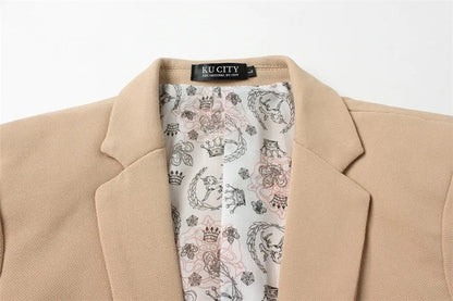 2025 New Fashion Spring  Autumn Casual Men Blazer Cotton Slim England Suit Blaser Masculino Male Jacket Blazer Men Size M-5XL