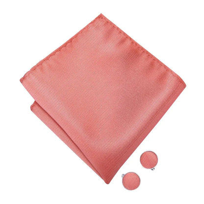 Luxury Silk Mens Vests Rose Gold Pink Striped Waistcoat Necktie Bowtie Hanky Cufflinks Set Waist Jacket For Men Wedding
