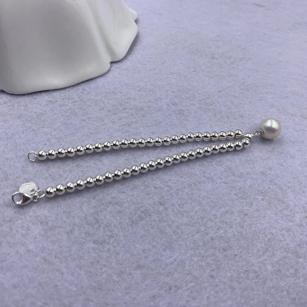 925 Sterling Silver Beads Bracelet Heart Charm Design Fashion Women Girls Lover Best Gift Hot Sale