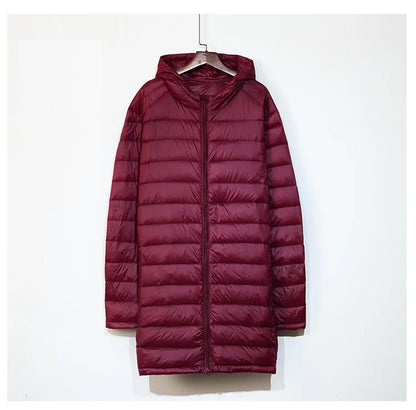 Plus 8XL Winter Long Duck Down Jacket Men Feather Parka Man Ultra Light Down Jacket Men Lightweight Warm Puffer Jackets