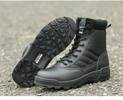 Tactical Boots Men Special Force Desert Combat Boots Outdoor Hiking Boots Ankle Shoes Men Work Safty Shoes