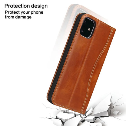 100% Genuine Leather Flip Cover Case for iPhone 17 14 15 Plus 11 12 13 16 Pro MaxTop Quality Fashion Brand With Card Slot