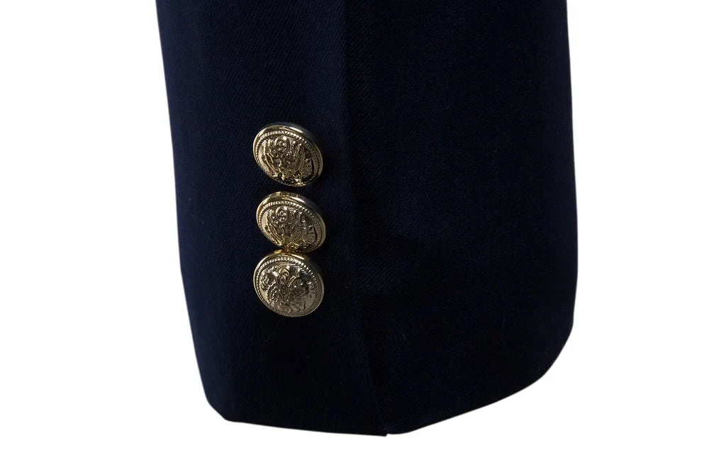 Men's Black Stand Up Collar Blazer Coat, Wedding Party Dress Jacket, Asia Sizes Slim-Fit Single Breasted Jaqueta, Blue Red Tops.