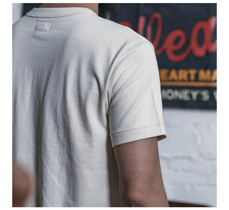 T-Shirts Heavyweight Short Sleeve Crew Neck Summer Men's Basic Tee