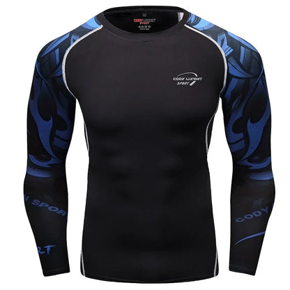 CODY LUNDIN UV Protection Long Sleeve Swim Rashguard For Men Swimsuit Quick Dry Surf Driving Mens Sublimation T Shirt Gym Tops