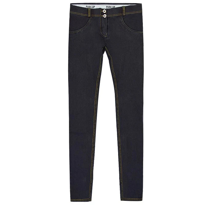 Stretch Jeans Low Waist Women Tight Skinny Denim Pants Buttock Push Up Leggings Female Pull On Pencil Trousers Bodycon Jeggings
